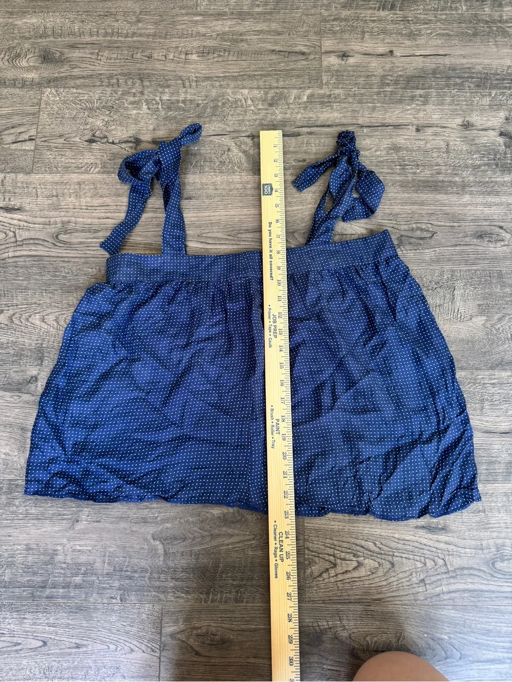 J. Crew Blue Polka Dot Tie-Shoulder Camisole 100% Silk